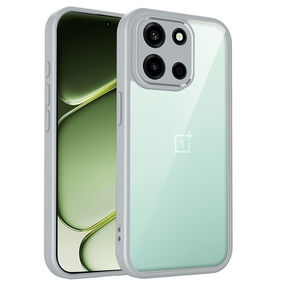 OnePlus Nord 6 5G Color Frame Διάφανη Σκληρή Θήκη Light Grey