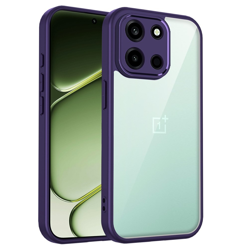 OnePlus Nord 6 5G Color Frame Διάφανη Σκληρή Θήκη Purple