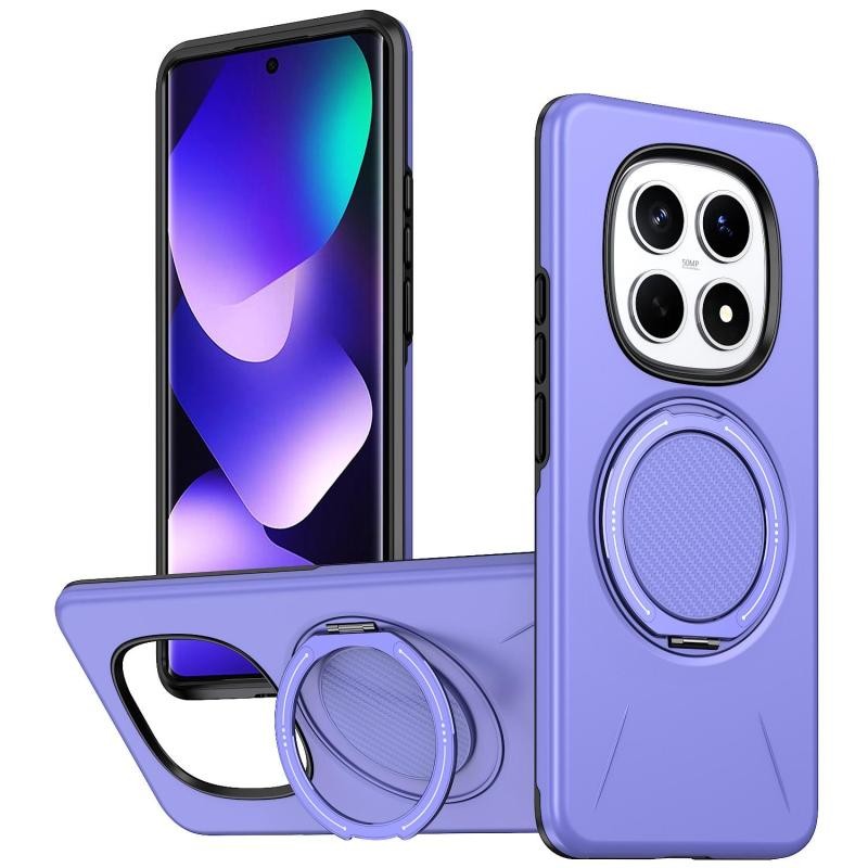 Xiaomi Redmi Note 15 5G/Poco M8 5G Premium MagSafe Σκληρή Θήκη με Δαχτυλίδι Purple