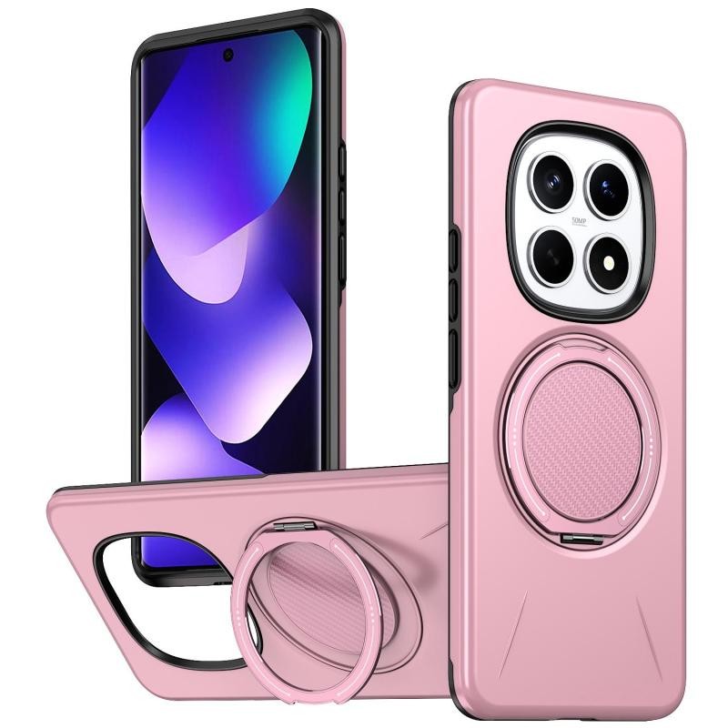Xiaomi Redmi Note 15 5G/Poco M8 5G Premium MagSafe Σκληρή Θήκη με Δαχτυλίδι Pink