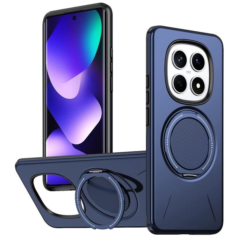 Xiaomi Redmi Note 15 5G/Poco M8 5G Premium MagSafe Σκληρή Θήκη με Δαχτυλίδι Navy Blue