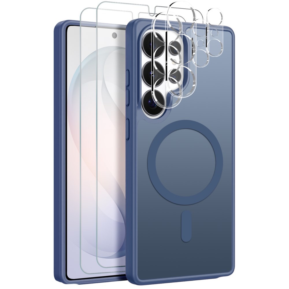 Samsung Galaxy S26 Ultra 5G NORTHJO  Σετ Προστασίας 5 σε 1 - Σκληρή Θήκη και Προστασία Οθόνης/Κάμερας Ημιδιάφανη Blue