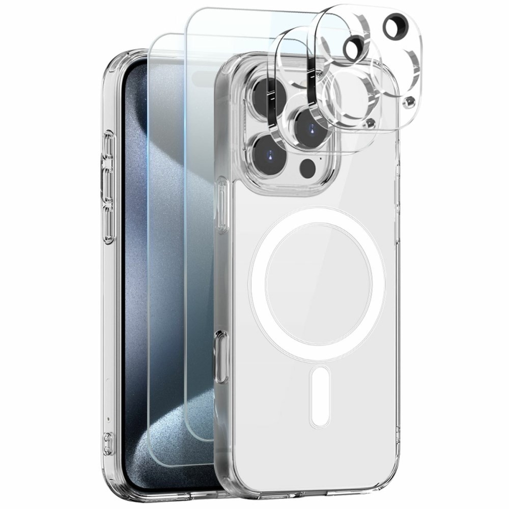 Apple iPhone 15 Pro NORTHJO  Σετ Προστασίας 5 σε 1 - Σκληρή Θήκη και Προστασία Οθόνης/Κάμερας Transparent