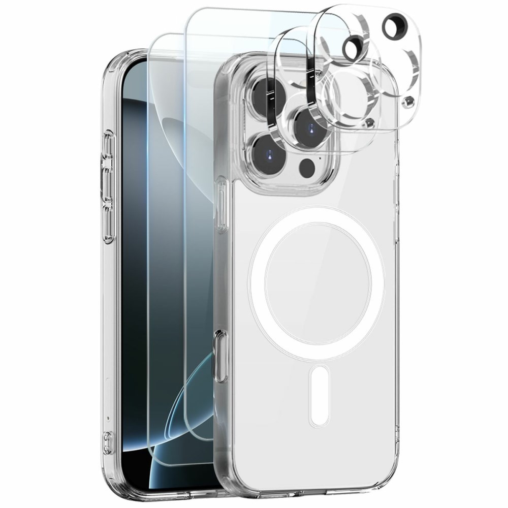 Apple iPhone 16 Pro Max NORTHJO  Σετ Προστασίας 5 σε 1 - Σκληρή Θήκη και Προστασία Οθόνης/Κάμερας Transparent