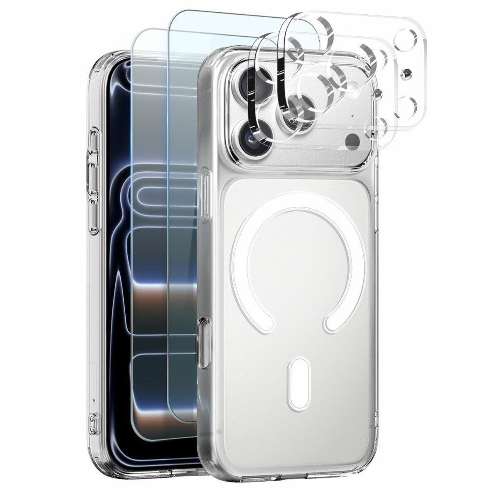 Apple iPhone 17 Pro Max NORTHJO  Σετ Προστασίας 5 σε 1 - Σκληρή Θήκη και Προστασία Οθόνης/Κάμερας Transparent