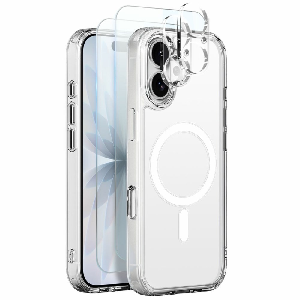 Apple iPhone 17 NORTHJO  Σετ Προστασίας 5 σε 1 - Σκληρή Θήκη και Προστασία Οθόνης/Κάμερας Transparent