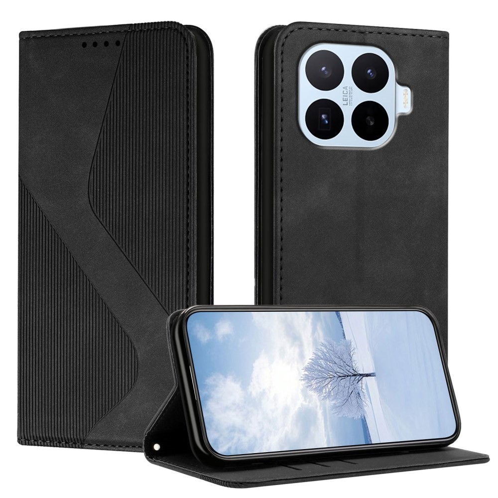 Xiaomi 17T 5G Lines Θήκη Βιβλίο Black