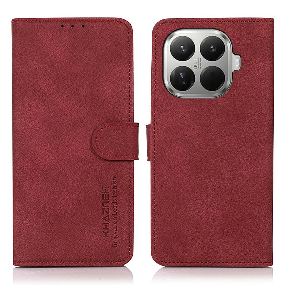 Xiaomi 17T 5G KHAZNEH Retro Θήκη Πορτοφόλι Wine Red