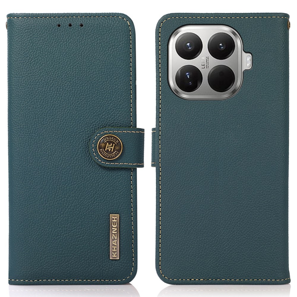 Xiaomi 17T 5G KHAZNEH Δερμάτινη Θήκη Πορτοφόλι Green