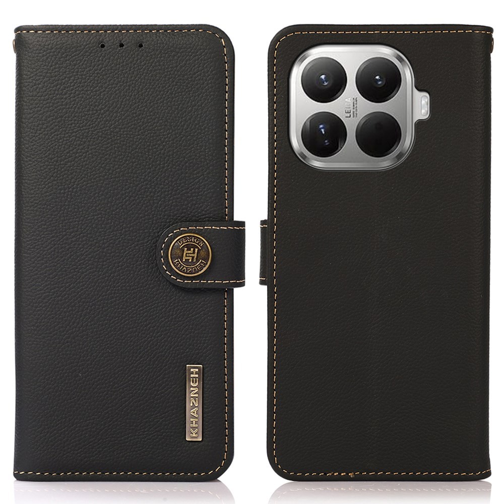 Xiaomi 17T 5G KHAZNEH Δερμάτινη Θήκη Πορτοφόλι Black