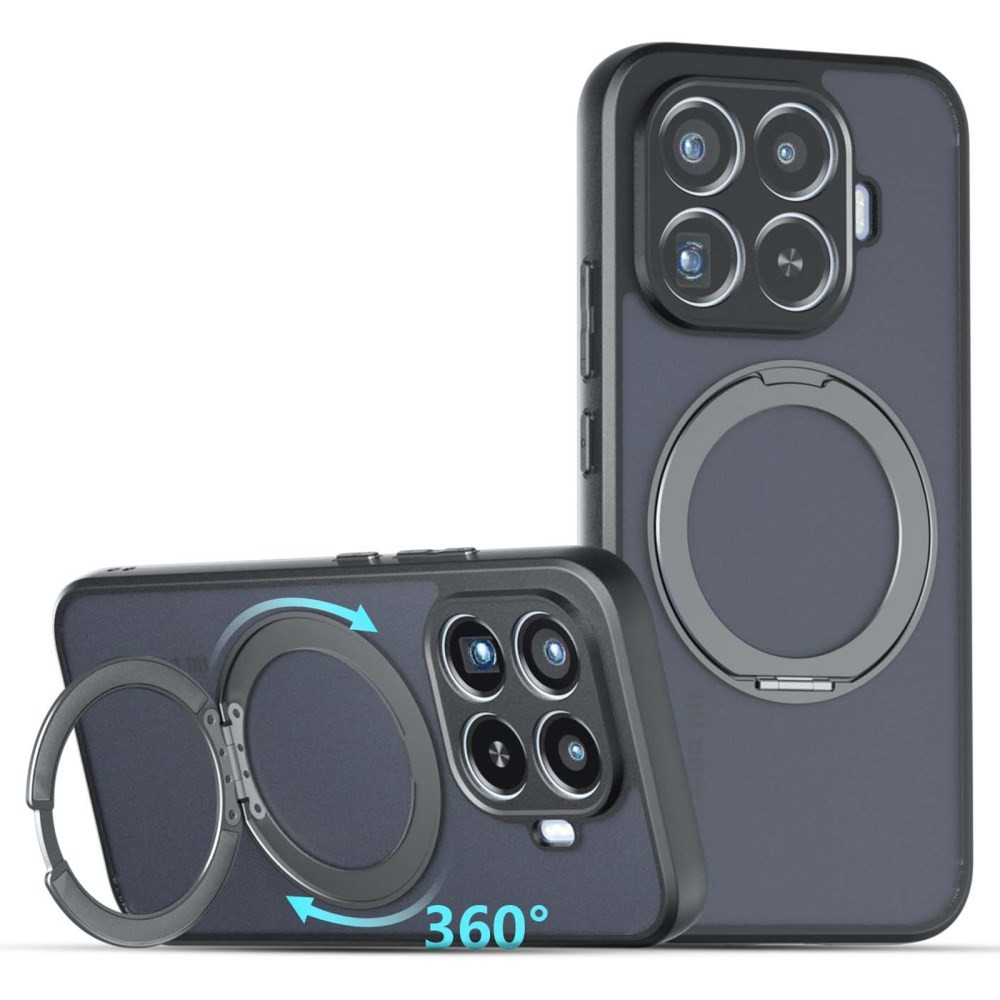 Xiaomi 17T Pro 5G Magsafe Ημιδιάφανη Σκληρή Θήκη με Στήριγμα Transparent Black