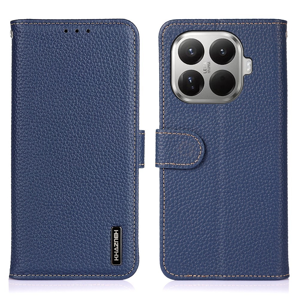 Xiaomi 17T Pro 5G KHAZNEH Litchi Δερμάτινη Θήκη Πορτοφόλι Blue