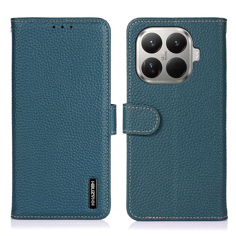 Xiaomi 17T Pro 5G KHAZNEH Litchi Δερμάτινη Θήκη Πορτοφόλι Green