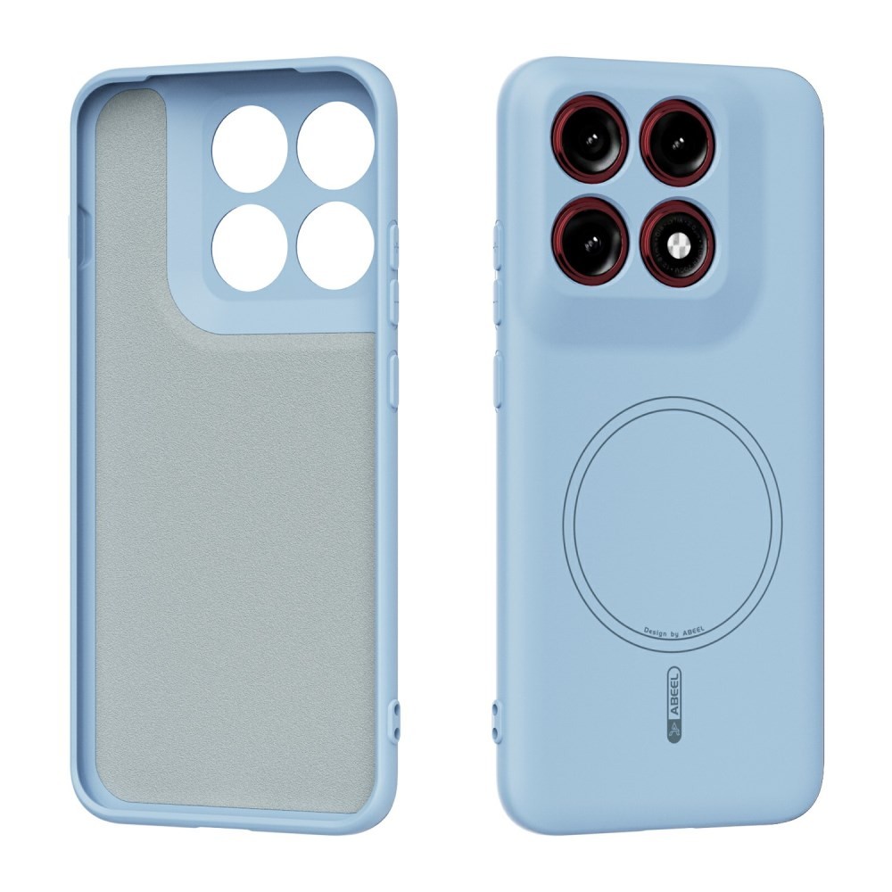 Motorola Edge 70 Pro 5G ABEEL Liquid Silicone Magsafe Θήκη Σιλικόνης Sky Blue