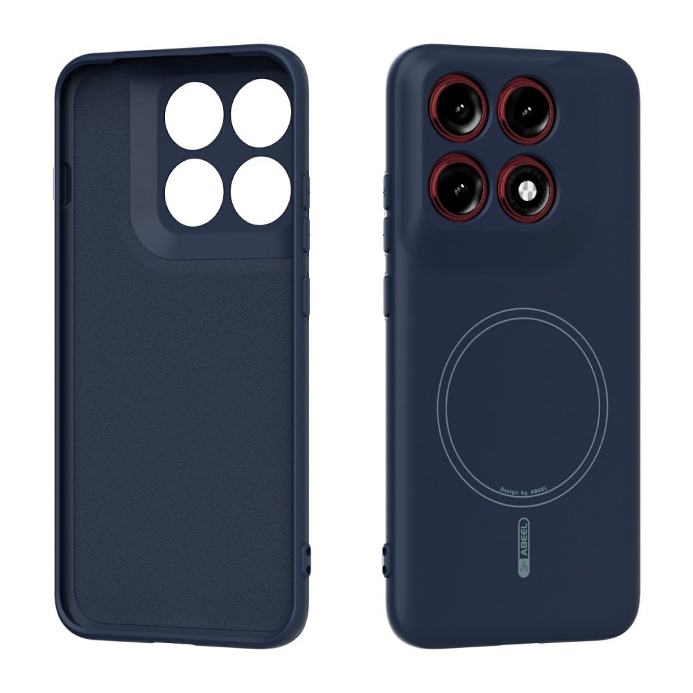 Motorola Edge 70 Pro 5G ABEEL Liquid Silicone Magsafe Θήκη Σιλικόνης Dark Blue