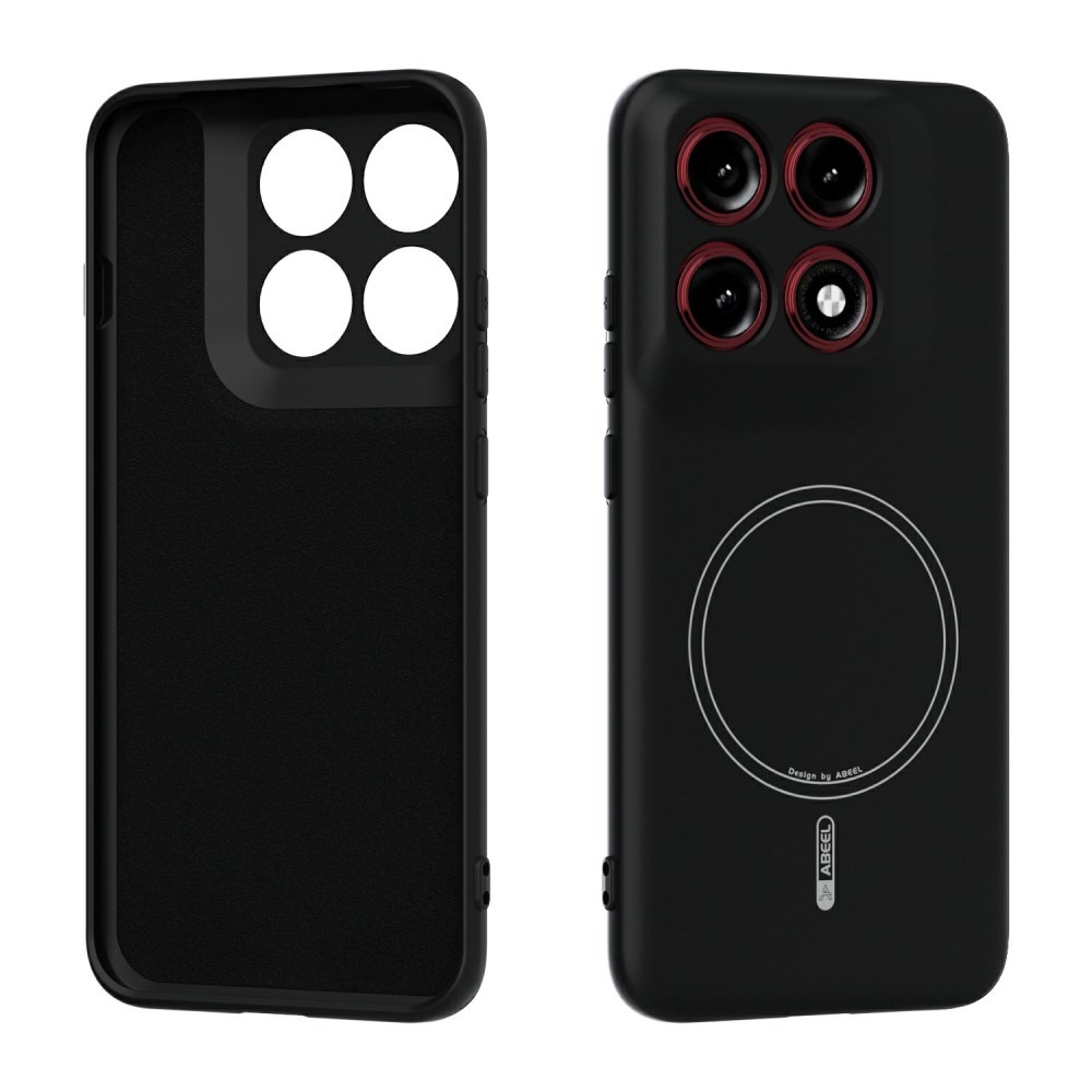 Motorola Edge 70 Pro 5G ABEEL Liquid Silicone Magsafe Θήκη Σιλικόνης Black