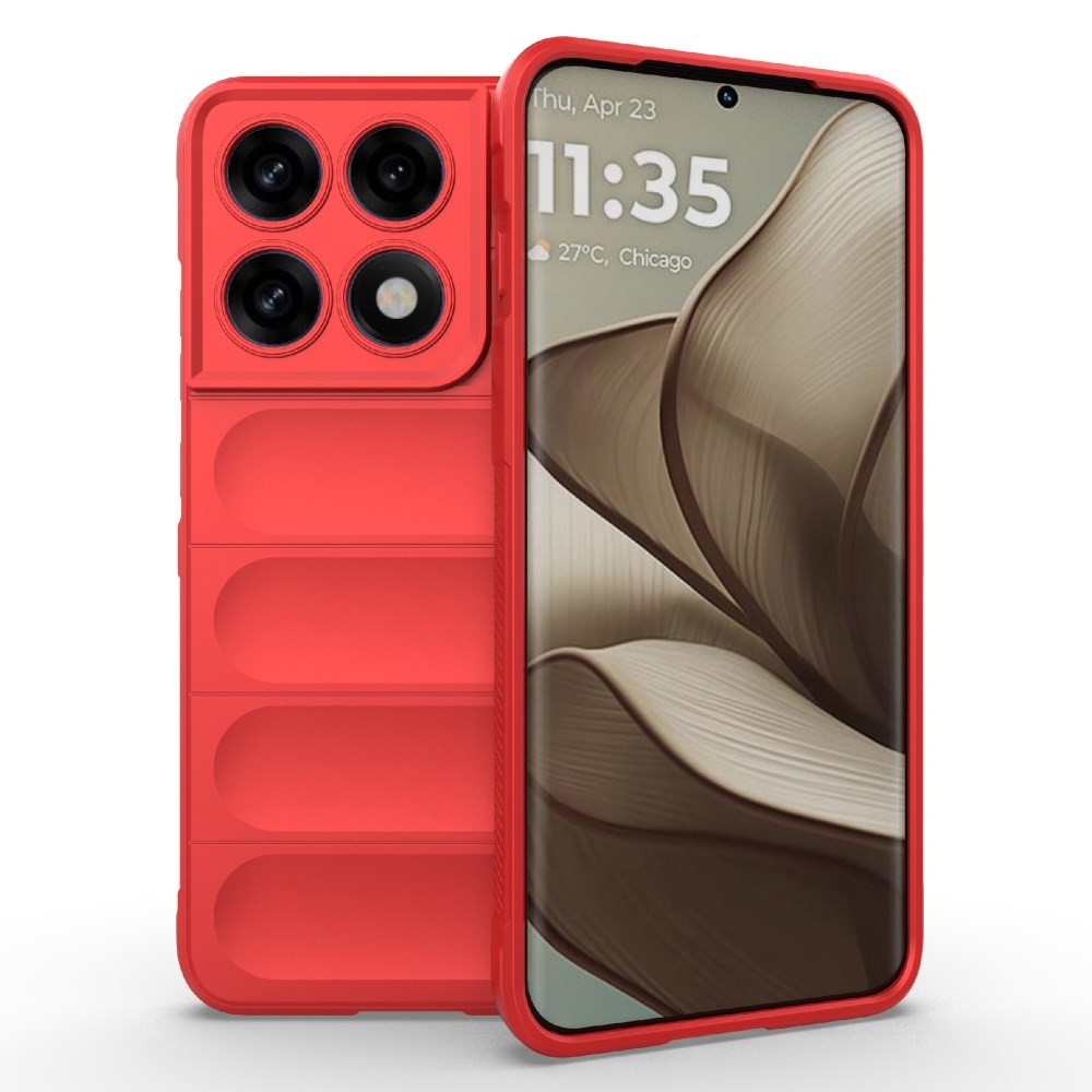 Motorola Edge 70 Pro 5G Magic Shield Θήκη Σιλικόνης Red