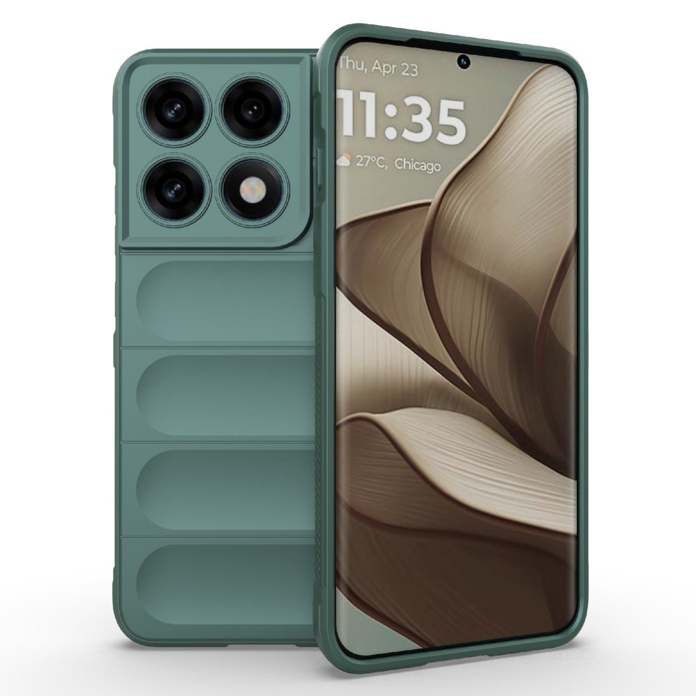 Motorola Edge 70 Pro 5G Magic Shield Θήκη Σιλικόνης Green