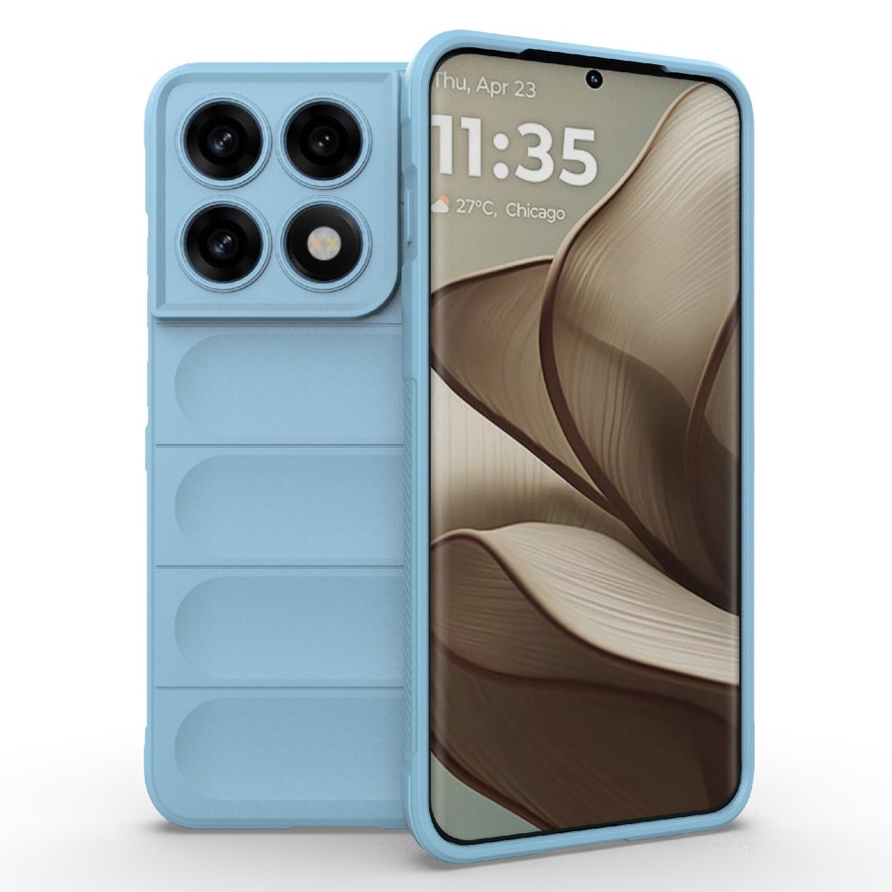 Motorola Edge 70 Pro 5G Magic Shield Θήκη Σιλικόνης Baby Blue