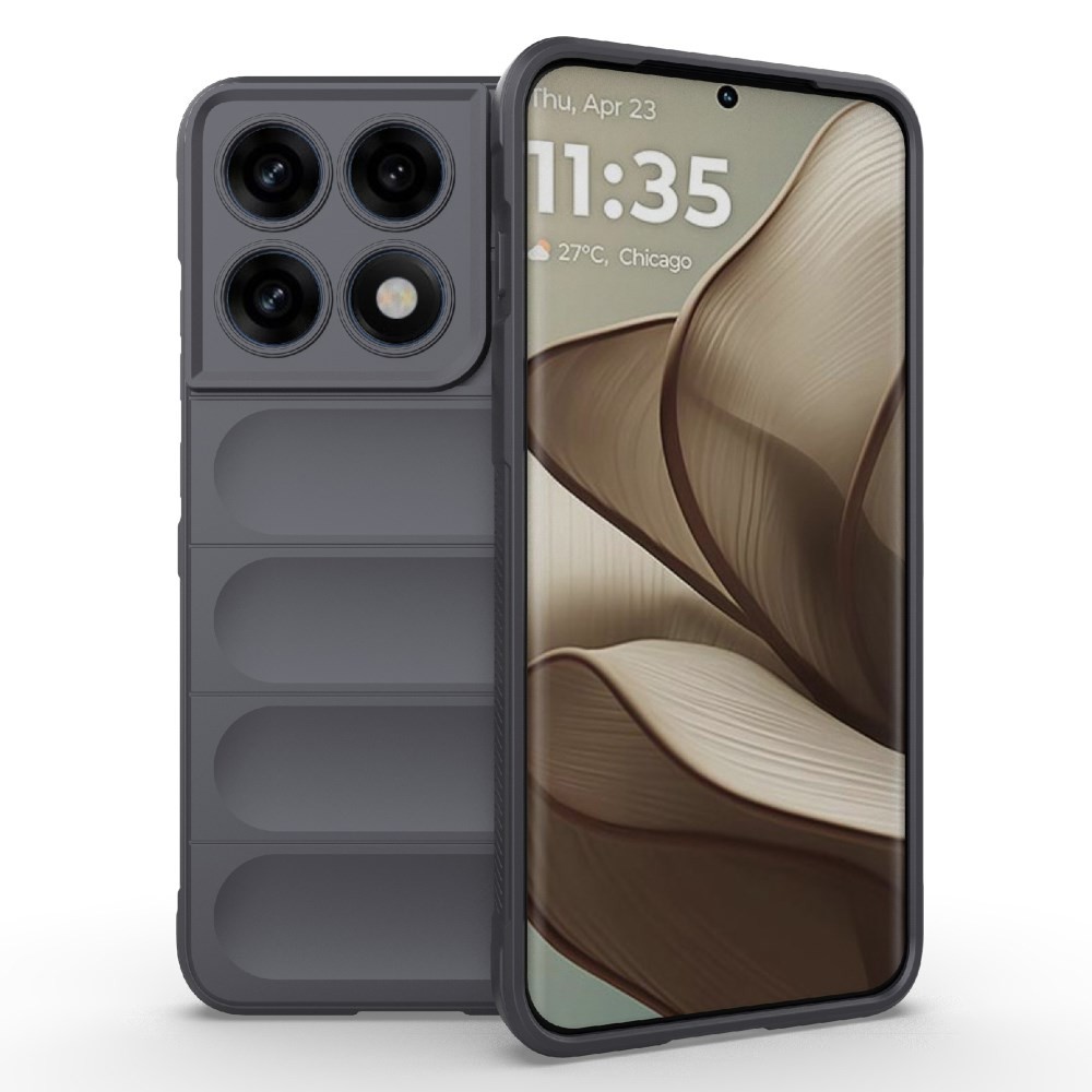 Motorola Edge 70 Pro 5G Magic Shield Θήκη Σιλικόνης Dark Grey
