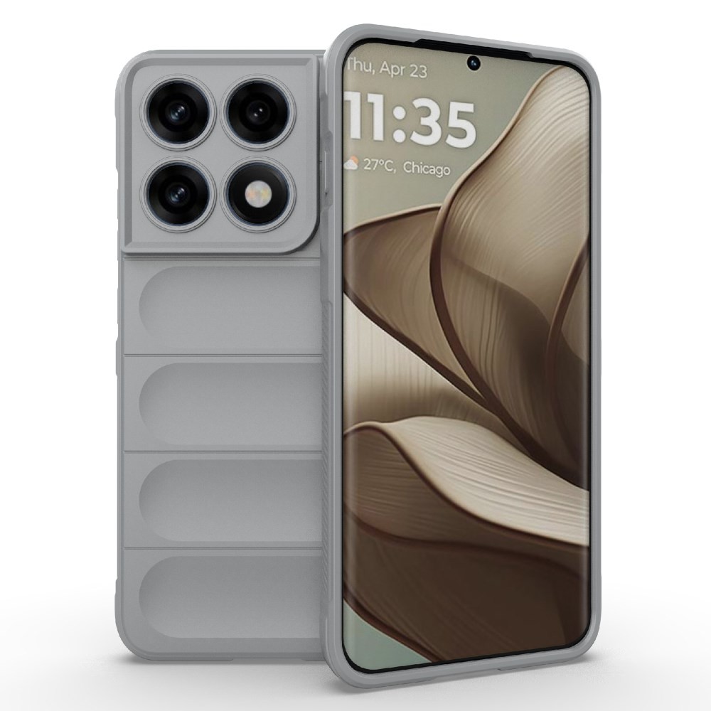 Motorola Edge 70 Pro 5G Magic Shield Θήκη Σιλικόνης Light Grey