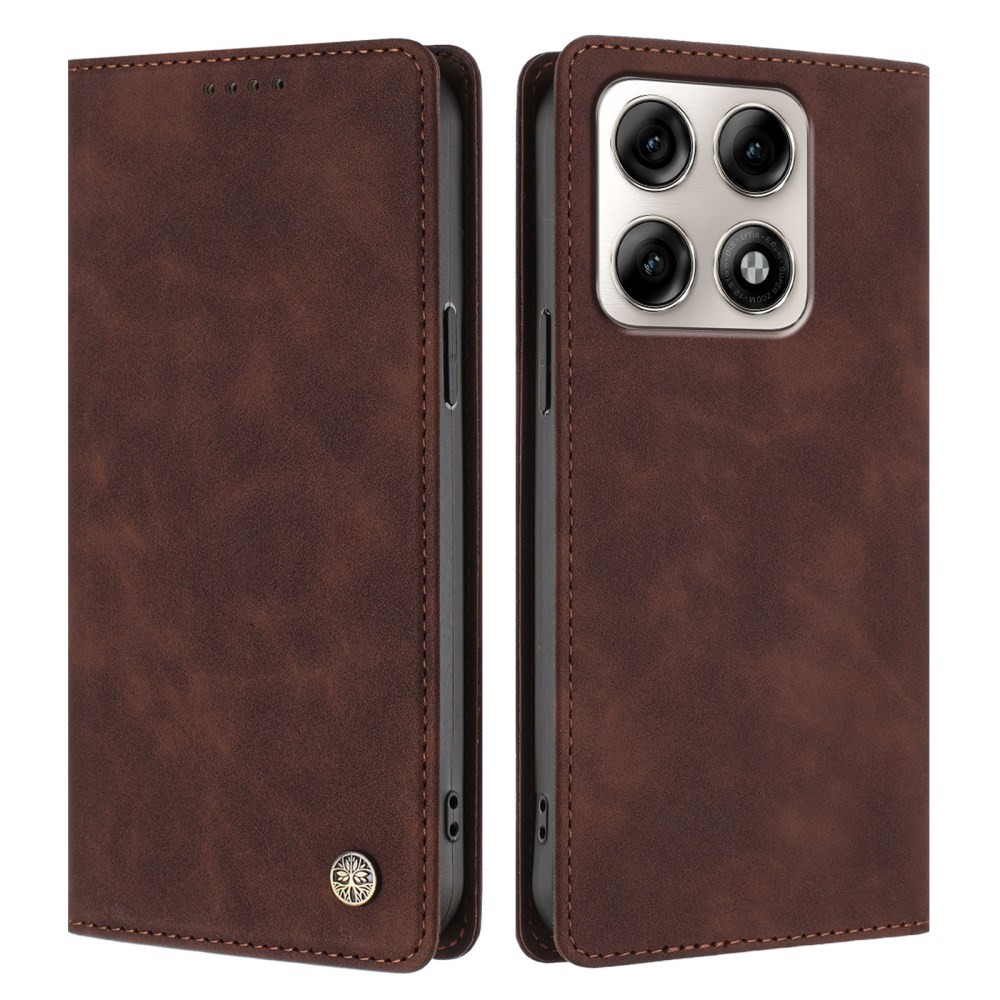 Motorola Edge 70 Pro 5G Roots Θήκη Βιβλίο Brown
