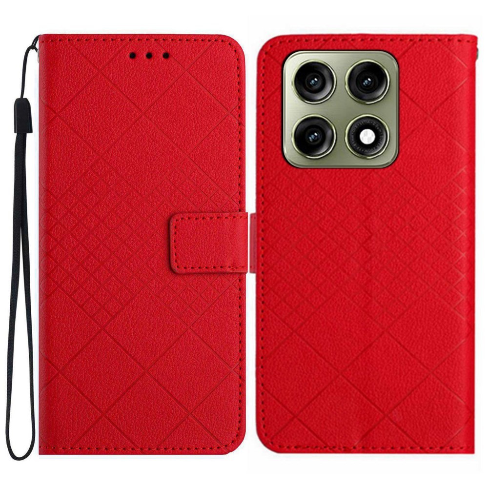 Motorola Edge 70 Pro 5G Little Rhombus  Θήκη Πορτοφόλι Red