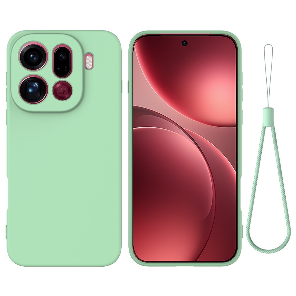 Oppo Find X9 Pro 5G Solid Color Θήκη Σιλικόνης Green