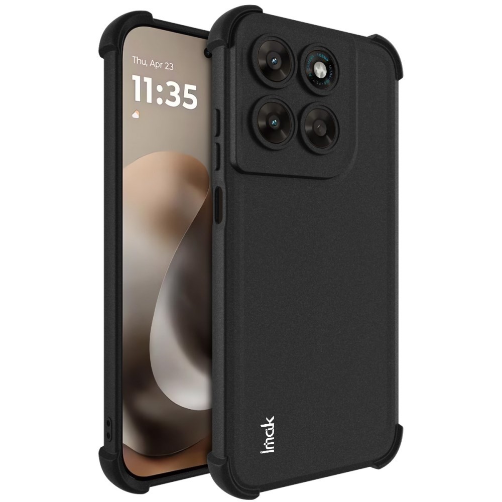 Motorola Moto G67 5G / G77 5G IMAK Matte Θήκη Σιλικόνης Black