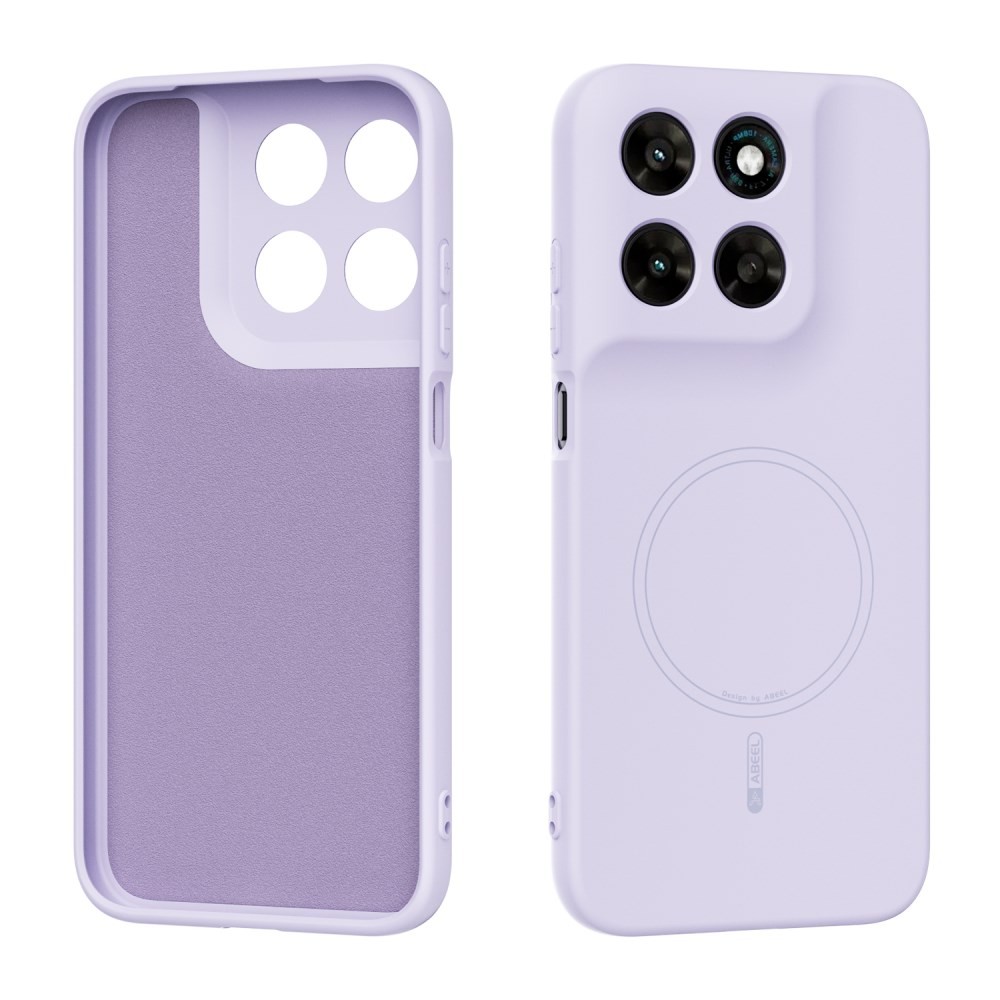 Motorola Moto G67 5G / G77 5G ABEEL Liquid Silicone Magsafe Θήκη Σιλικόνης Purple