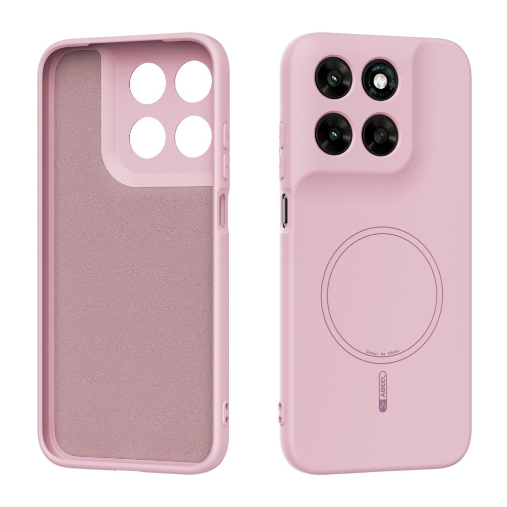 Motorola Moto G67 5G / G77 5G ABEEL Liquid Silicone Magsafe Θήκη Σιλικόνης Pink
