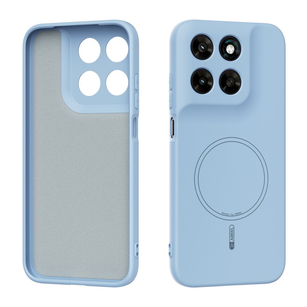 Motorola Moto G67 5G / G77 5G ABEEL Liquid Silicone Magsafe Θήκη Σιλικόνης Sky Blue