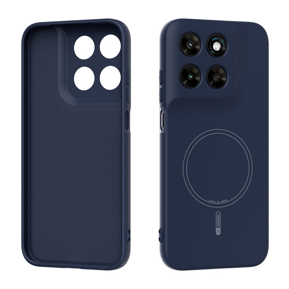 Motorola Moto G67 5G / G77 5G ABEEL Liquid Silicone Magsafe Θήκη Σιλικόνης Dark Blue
