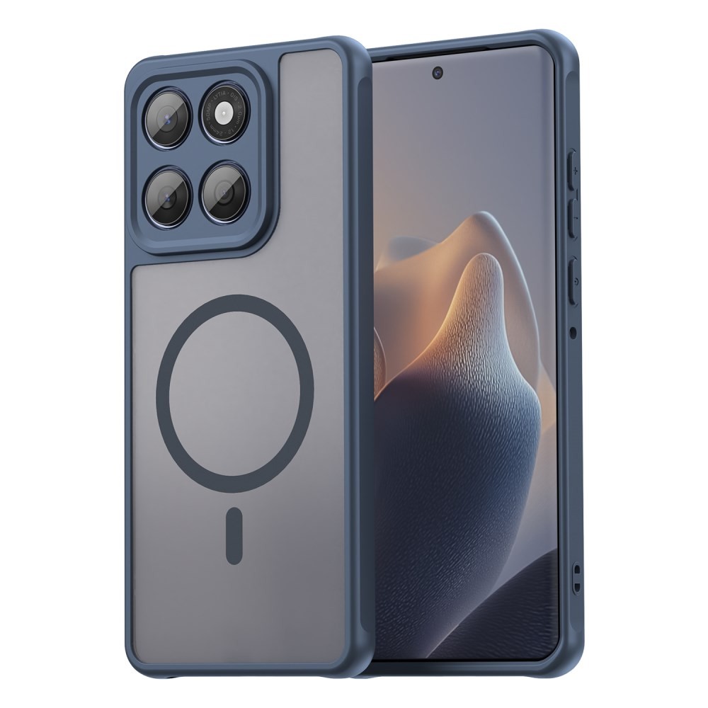 Motorola Moto G67 5G / G77 5G Magsafe Ημιδιάφανη Σκληρή Θήκη Blue