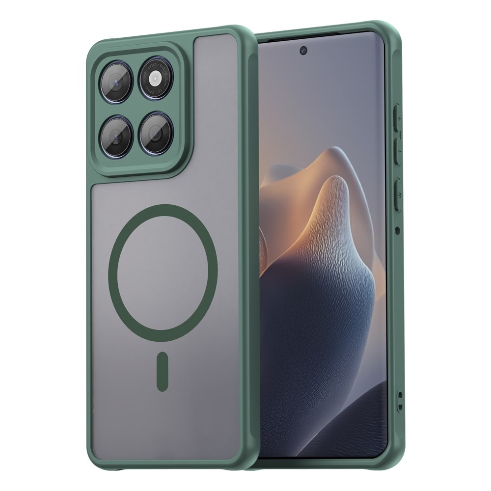 Motorola Moto G67 5G / G77 5G Magsafe Ημιδιάφανη Σκληρή Θήκη Green