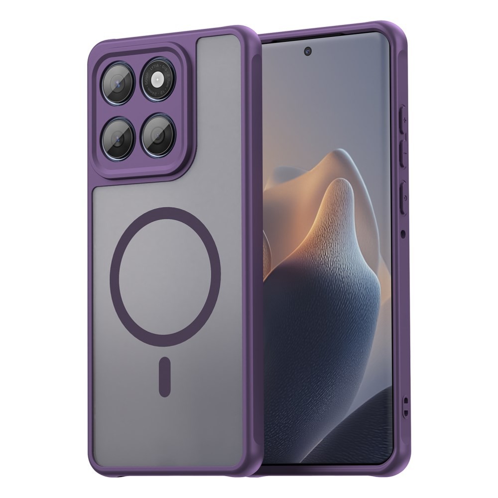 Motorola Moto G67 5G / G77 5G Magsafe Ημιδιάφανη Σκληρή Θήκη Purple
