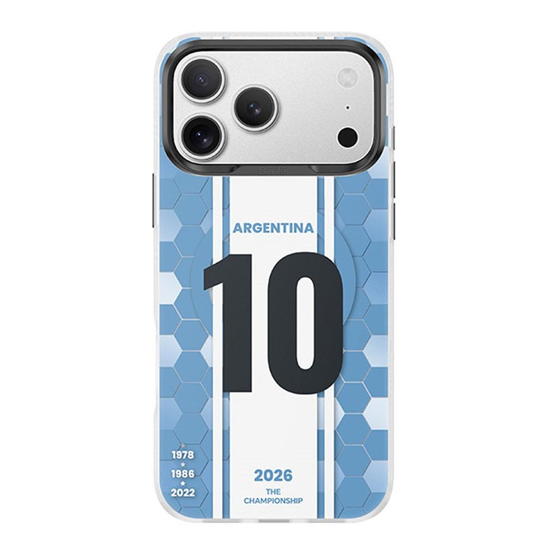 Apple iPhone 17 Pro Max BENKS D3 Football Theme MagSafe Σκληρή Θήκη Σιλικόνης Glory of the Blue Realm