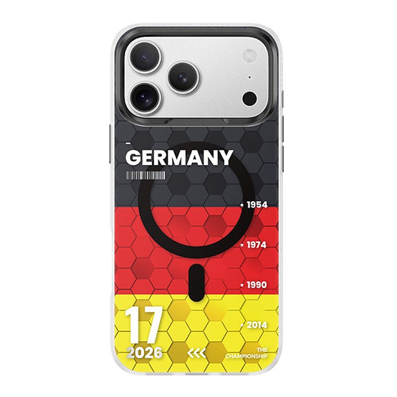 Apple iPhone 17 Pro Max BENKS D3 Football Theme MagSafe Σκληρή Θήκη Σιλικόνης German Will