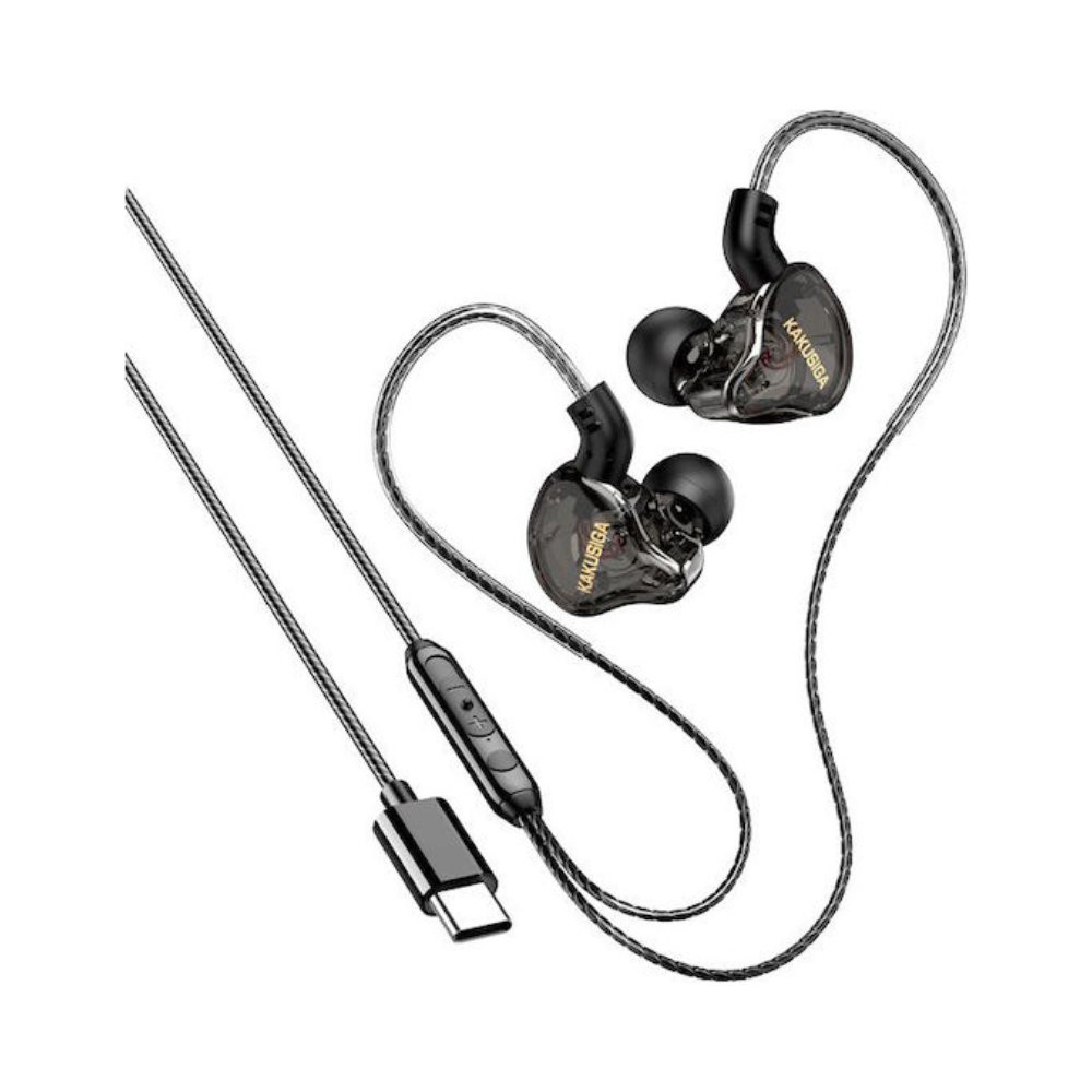 Kakusiga KSC-1300-BK Handsfree Ακουστικά Type-C Black