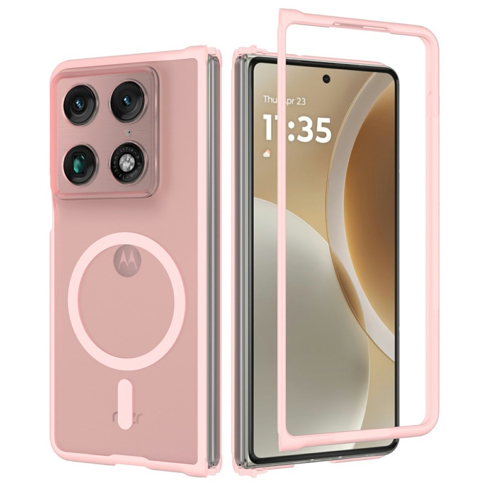 Motorola Razr Fold 5G Magsafe Ημιδιάφανη Σκληρή Θήκη Pink