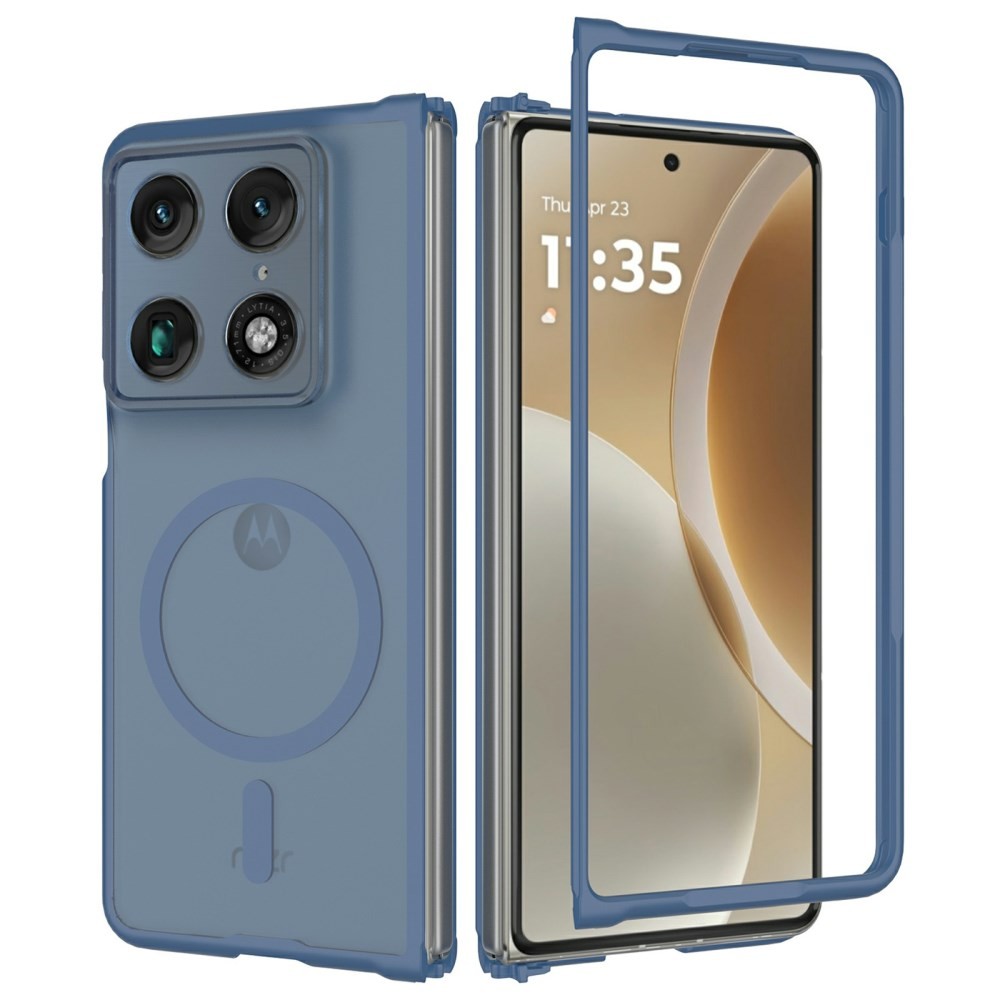 Motorola Razr Fold 5G Magsafe Ημιδιάφανη Σκληρή Θήκη Blue