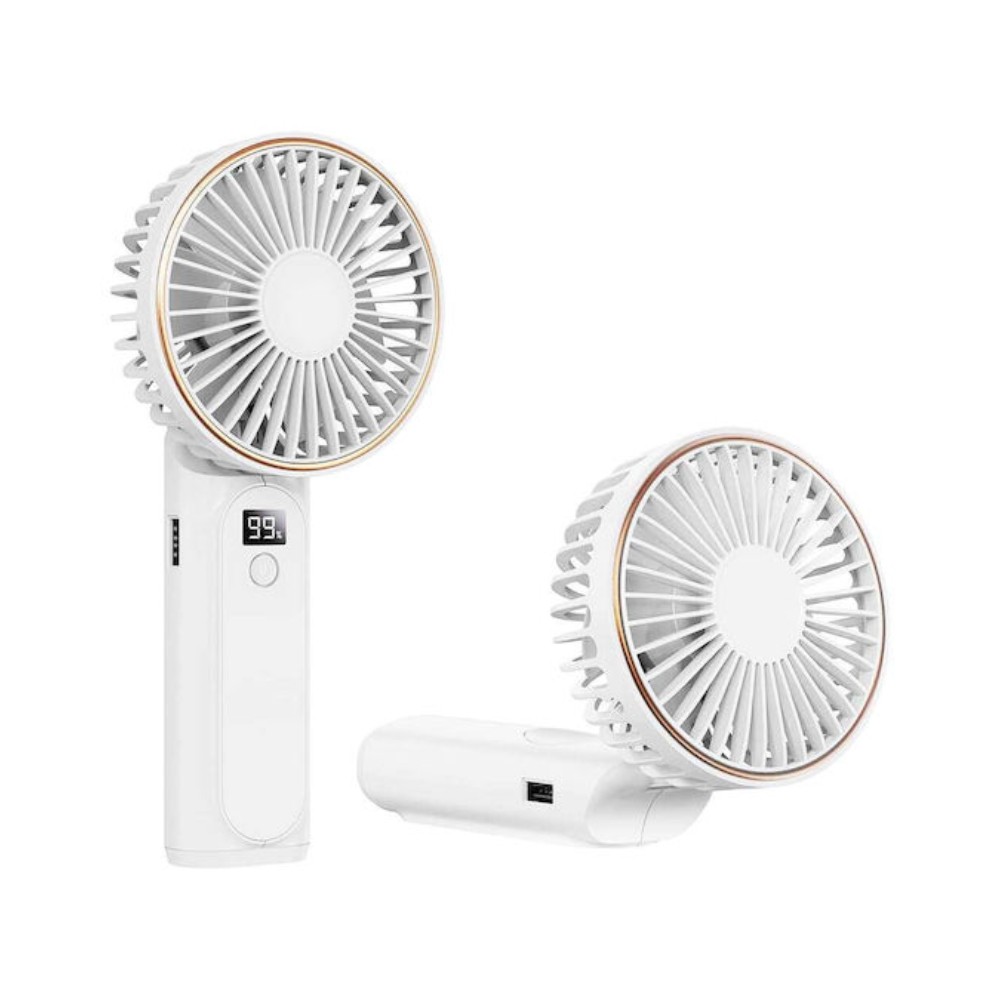 Techsuit M12 Ανεμιστηράκι & Power Bank 5000mAh White