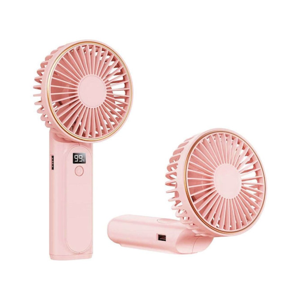 Techsuit M12 Ανεμιστηράκι & Power Bank 5000mAh Pink