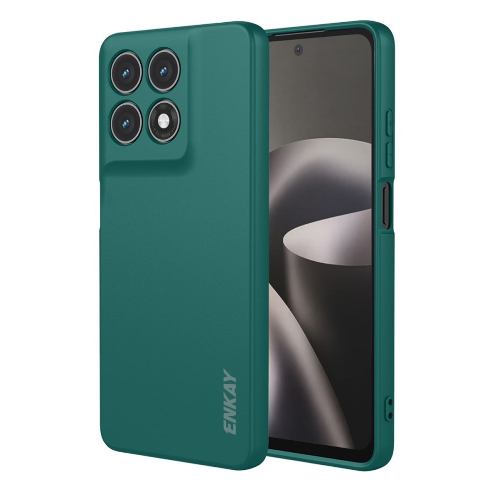 Motorola Moto G47 5G ENKAY Liquid Θήκη Σιλικόνης Dark Green