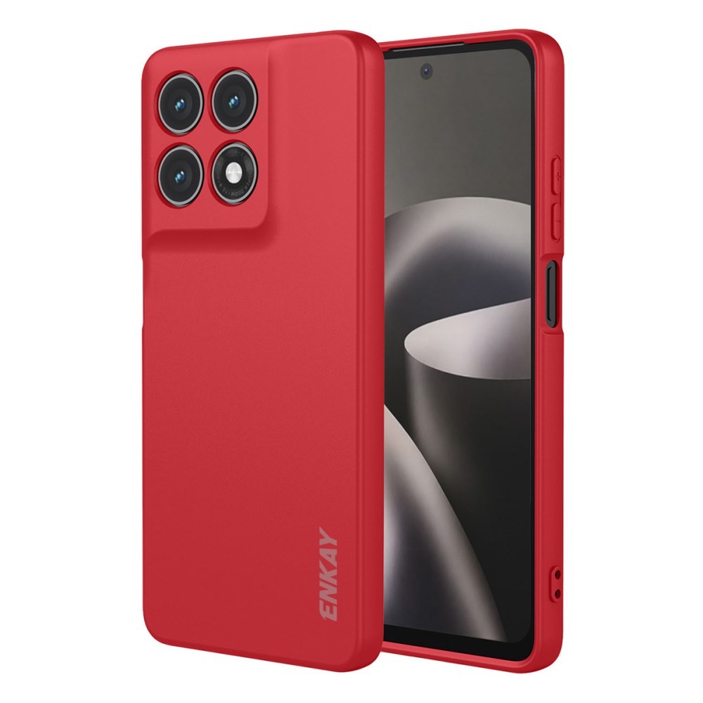 Motorola Moto G47 5G ENKAY Liquid Θήκη Σιλικόνης Rose Red