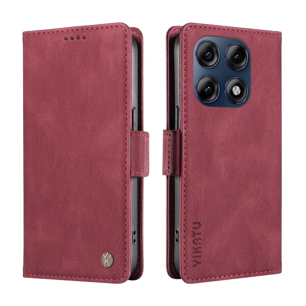 Motorola Moto G47 5G YIKATU YK-005 Θήκη Πορτοφόλι Wine Red