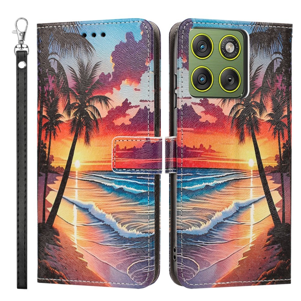 Motorola Moto G47 5G Colored Drawing Θήκη Πορτοφόλι Hawaii