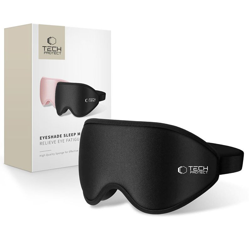 Tech-Protect  Eyeshade Sleep Mask - Μάσκα  Ύπνου/Ταξιδιού Matte Black