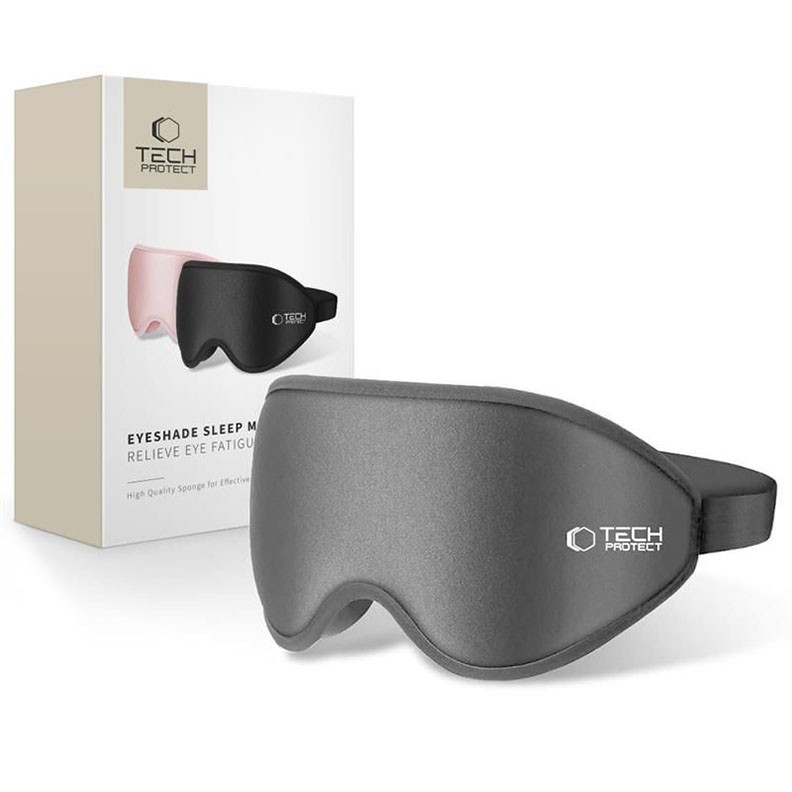 Tech-Protect  Eyeshade Sleep Mask - Μάσκα  Ύπνου/Ταξιδιού Grey