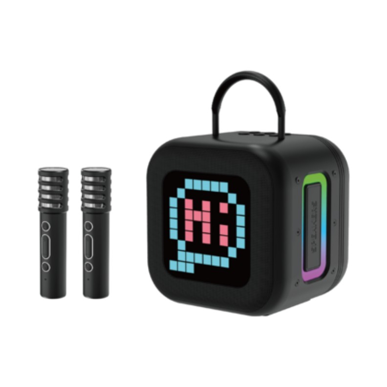 Blavec WS-09 Φορητό Bluetooth Ηχείο 10W με 2 Ασύρματα Μικρόφωνα Black